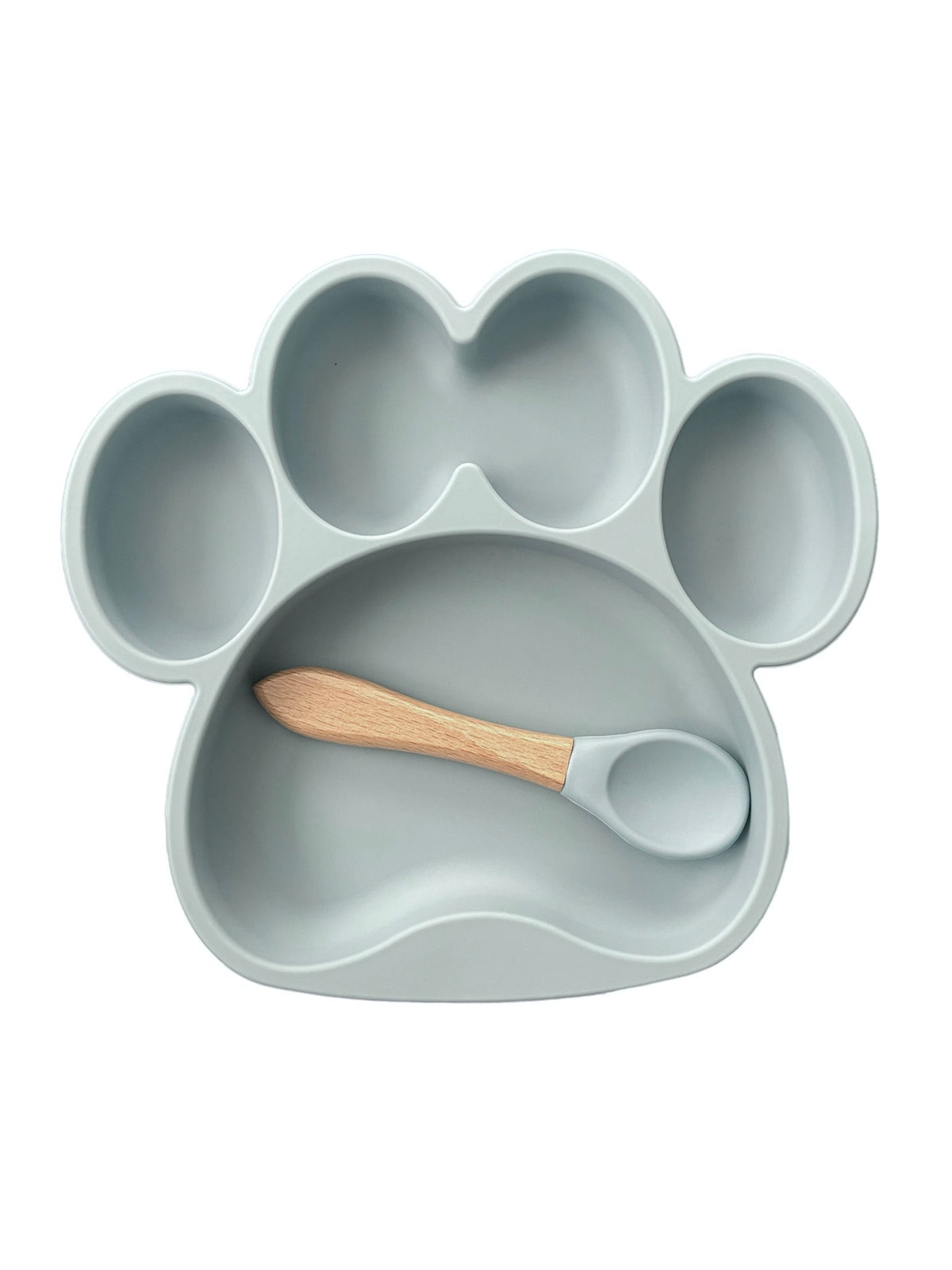 Silicone Suction Paw Plate + Spoon Set